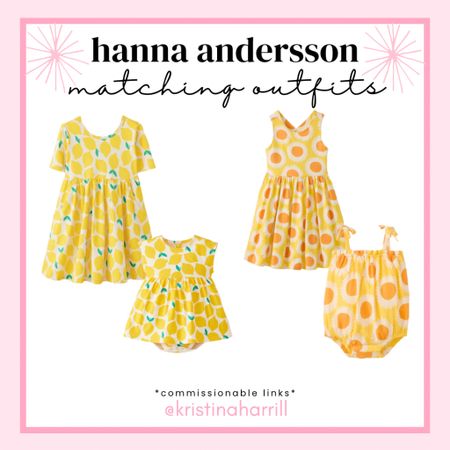 The cutest summer matching outfits from Hanna Andersson! I got the lemon dresses for my girls but how cute are those sunflowers! Everything is up to 40% off right now! 

#LTKsalealert #LTKkids #LTKbaby