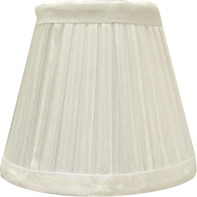 Royal Designs, Inc. Clip on Pleated Empire Chandelier Lamp Shade Flame Clip Fitter, CSO-1030-5WH,... | Amazon (US)