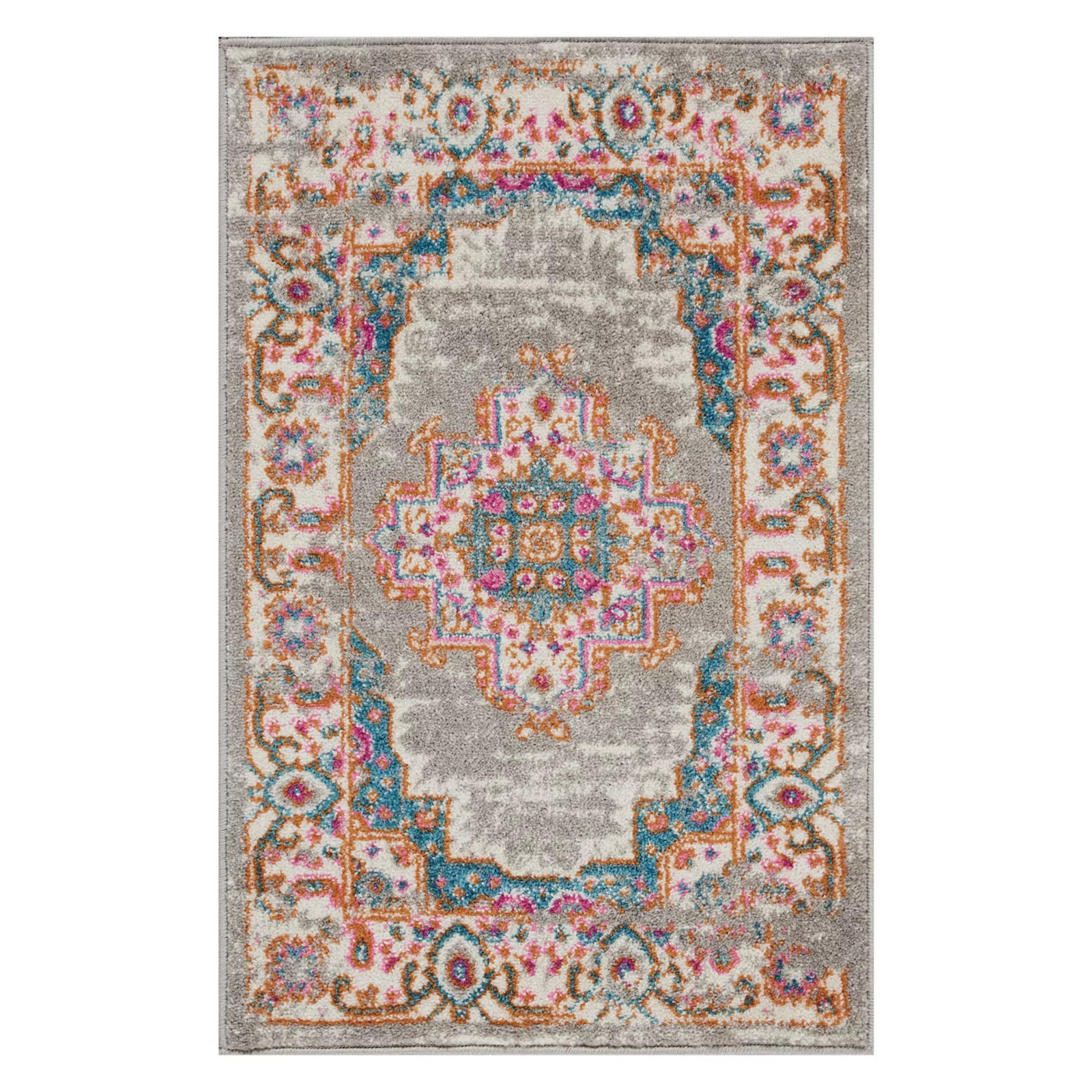 Nourison Passion Bohemian Vintage Rug, Grey, 2.5X7 Ft | Kohl's