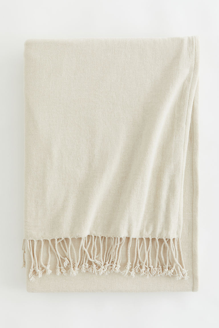 H & M - Chenille blanket - Beige | H&M (UK, MY, IN, SG, PH, TW, HK)