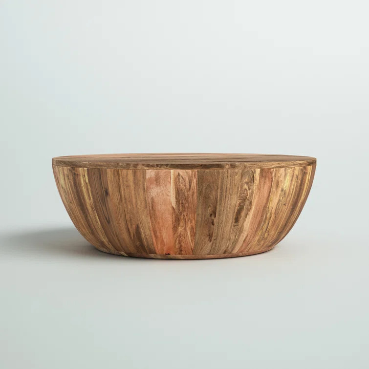 Cassius Solid Wood Drum Coffee Table | Wayfair North America