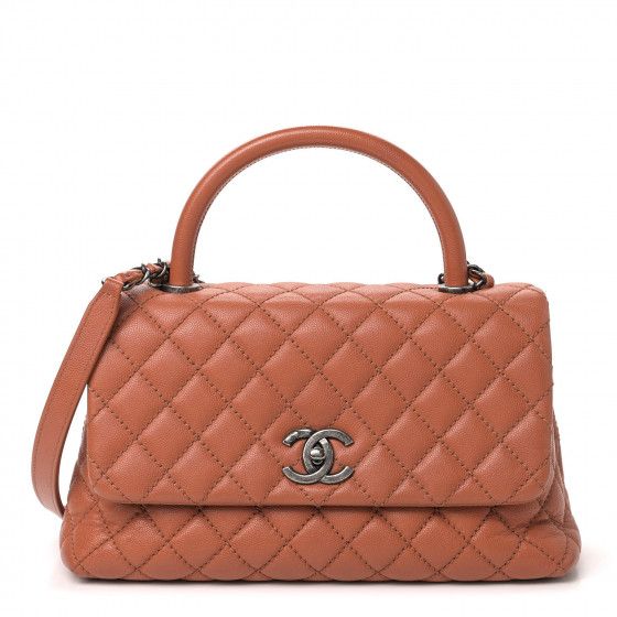 CHANEL

Caviar Quilted Small Coco Handle Flap Camel | Fashionphile