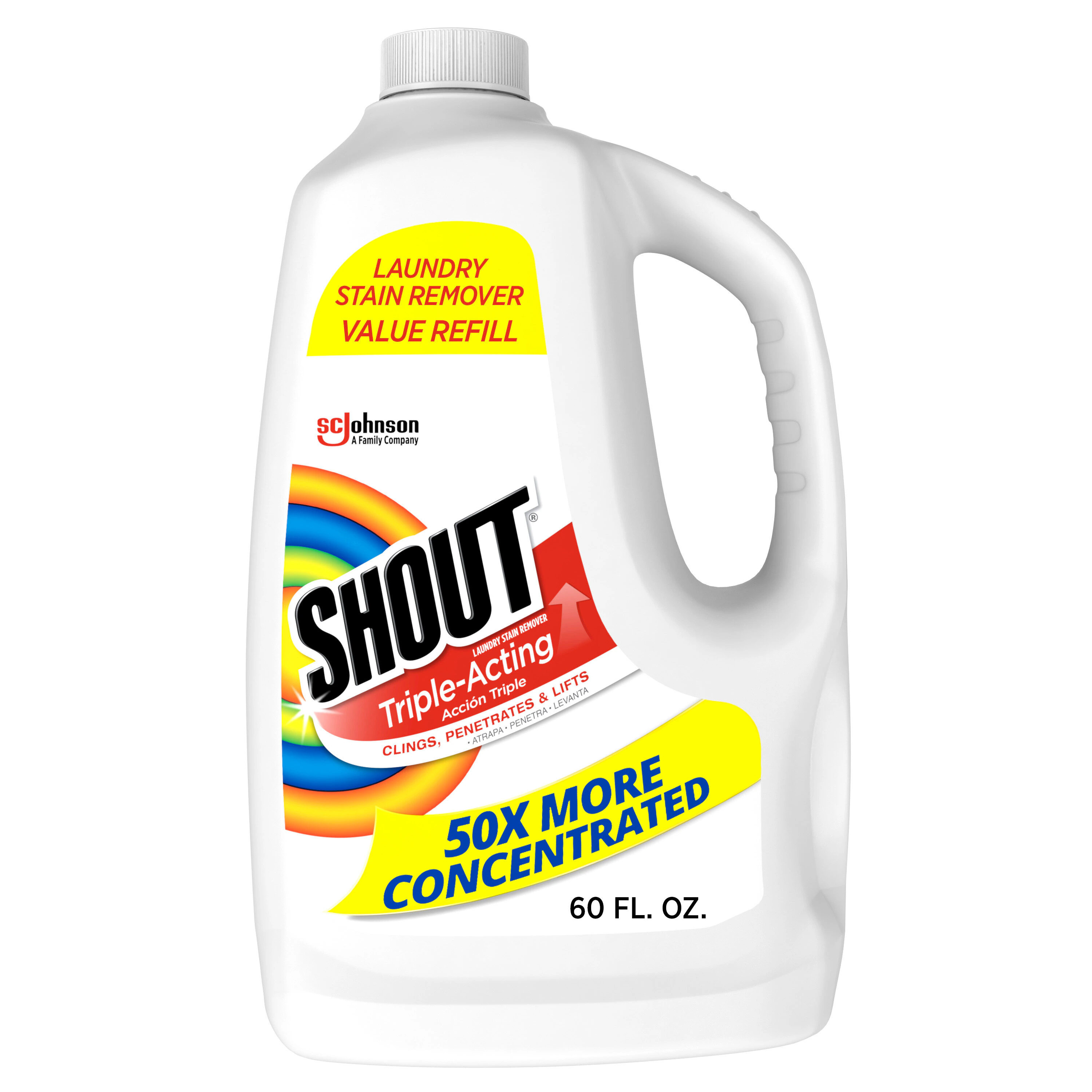 Shout Triple-Acting 60 Fluid ounce(s) Laundry Stain Remover | 320586 | Lowe's