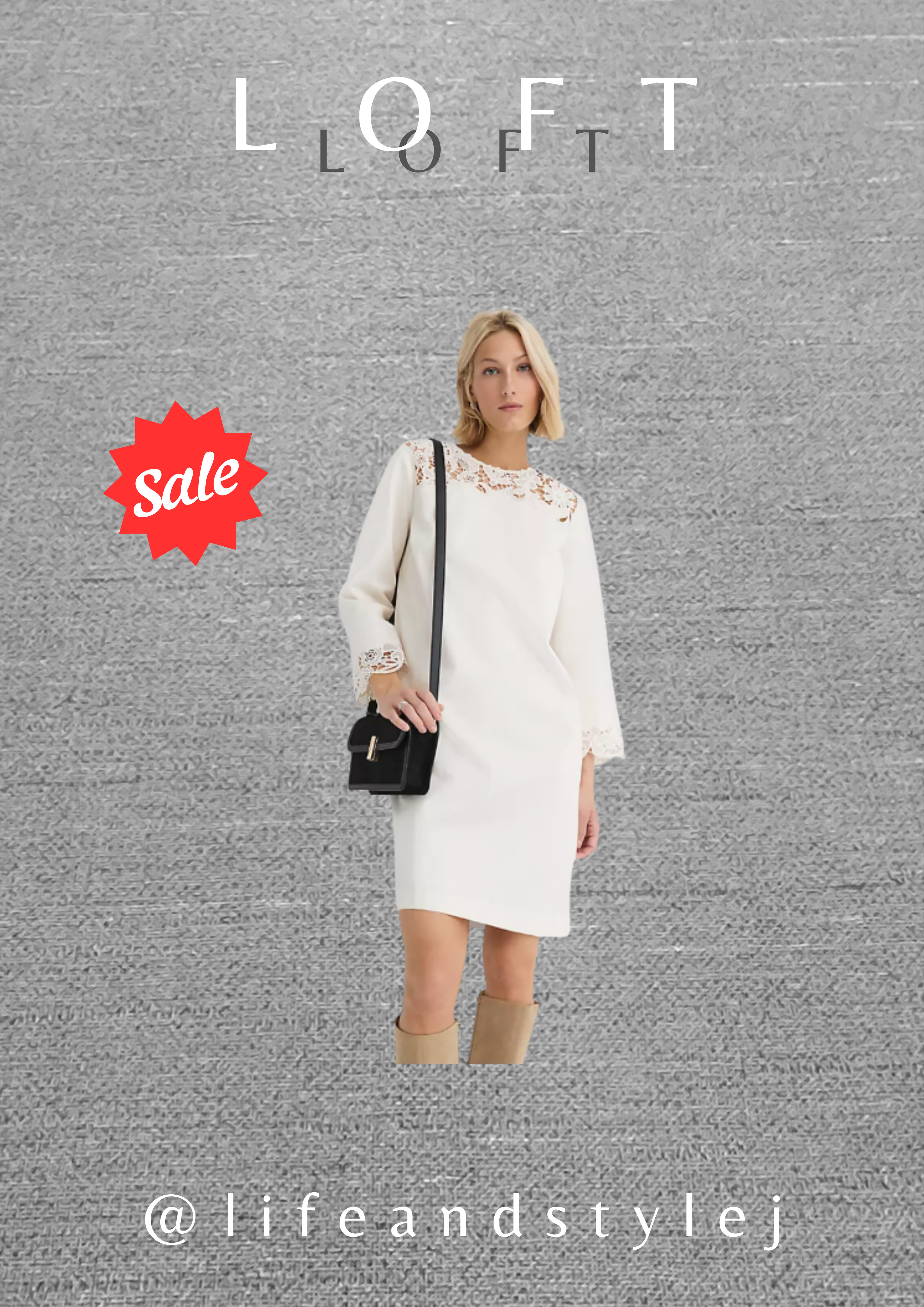 This Loft floral lace trim mini pocket dress brings soft texture to winter fashion with an easy ageless feel. Style it with opaque tights, ankle boots, and a tailored coat for warmth, or layer with a fine knit underneath for polished midlife dressing. #midlifefashion #agelessstyle #winteroutfits #timelessfashion #modernwomen  

 #LTKOver40 #LTKSaleAlert #LTKFindsUnder100