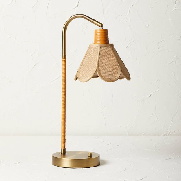 Burlap Petal Task Lamp (Includes LED Light Bulb) - Opalhouse&#8482; designed with Jungalow&#8482; | Target