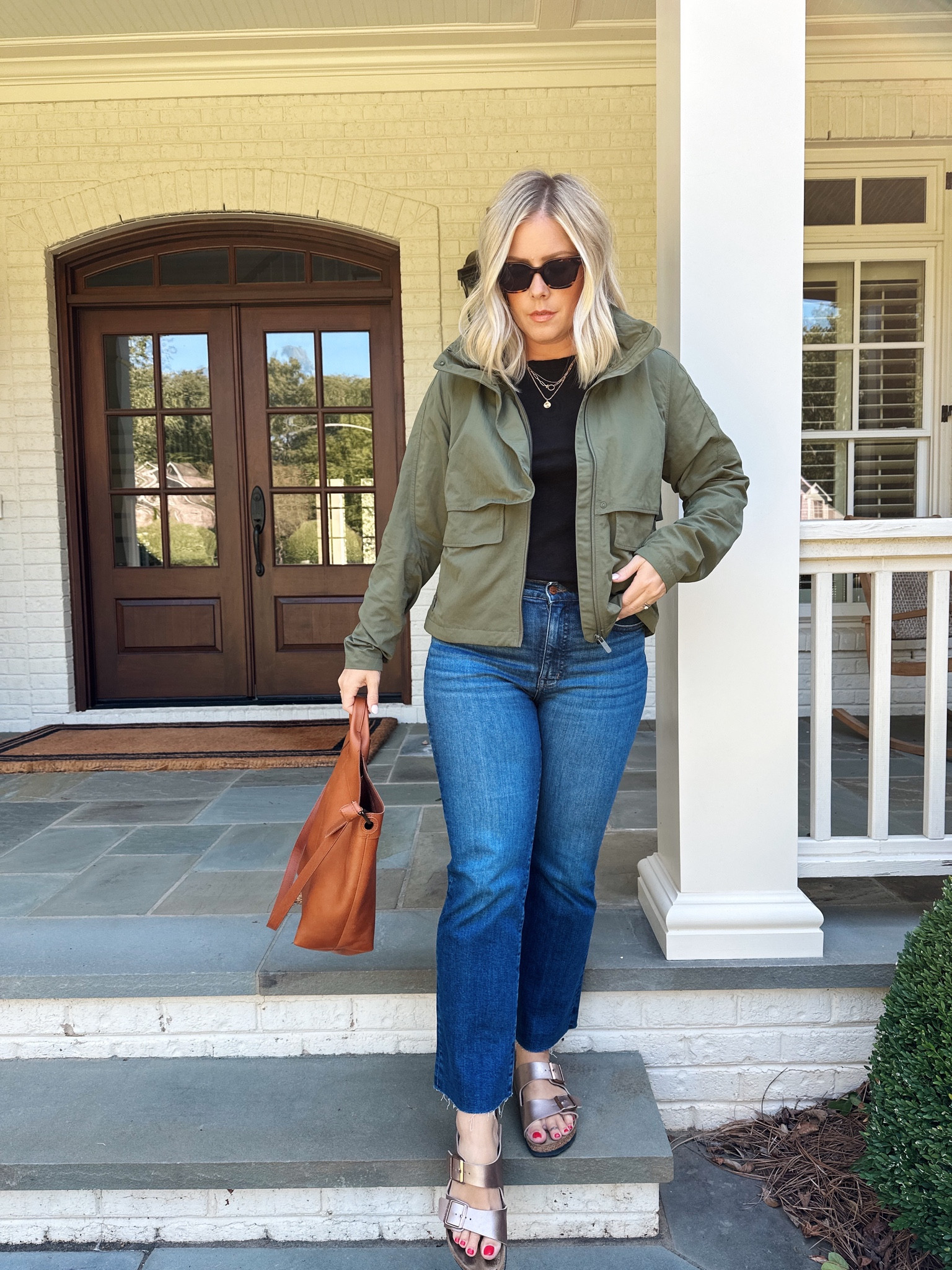 Casual fall outfit, Boden, madewell, lululemon 