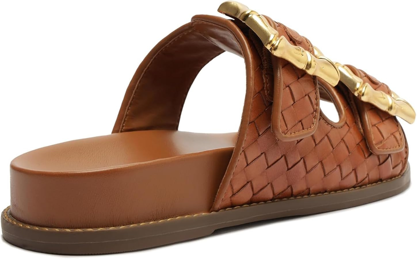 SCHUTZ Women's Enola Woven Flat Sandal | Amazon (US)