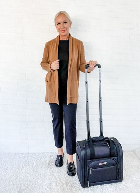 Sophisticated Travel Outfit for Early Fall Fashion

#LTKtravel #LTKSeasonal #LTKover40