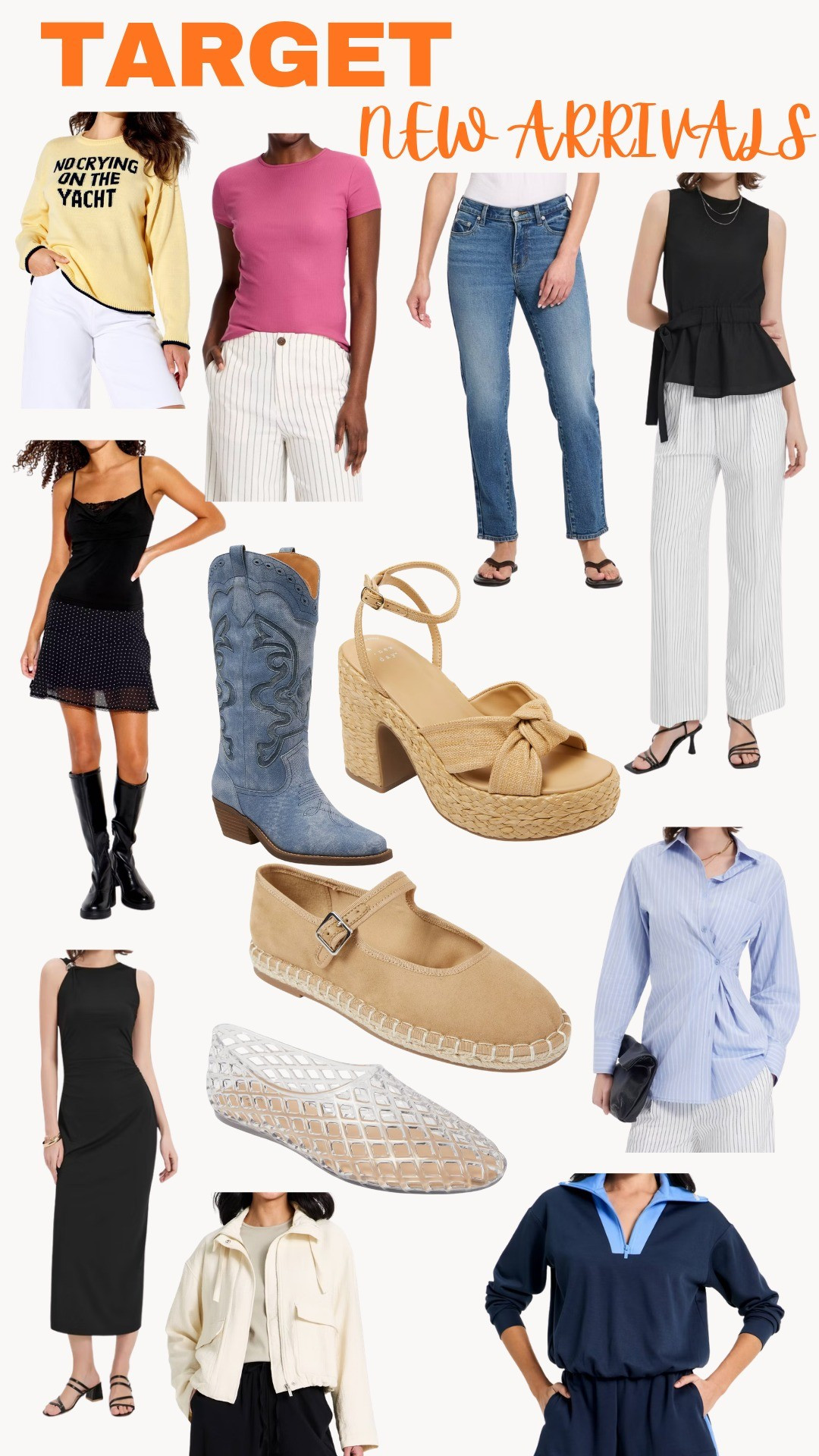 Target new ArrivalsTshirts, jeans, spring looks, dresses, sweaters, sandals, heels, spring shoes, summer shoes, heels, flats, white jeans, button ups, flats, work wear, new Arrivals, new looks, fashion tips, trending looks, trends, viral, cowboy boots, 

#LTKootd #LTKSeasonal #LTKWorkwear