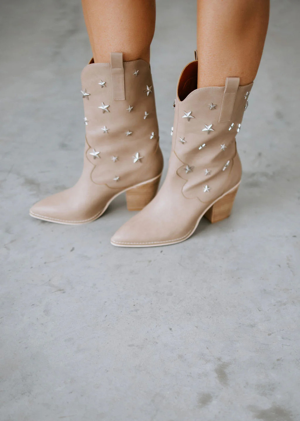 Star Studded Western Booties | Lauriebelles