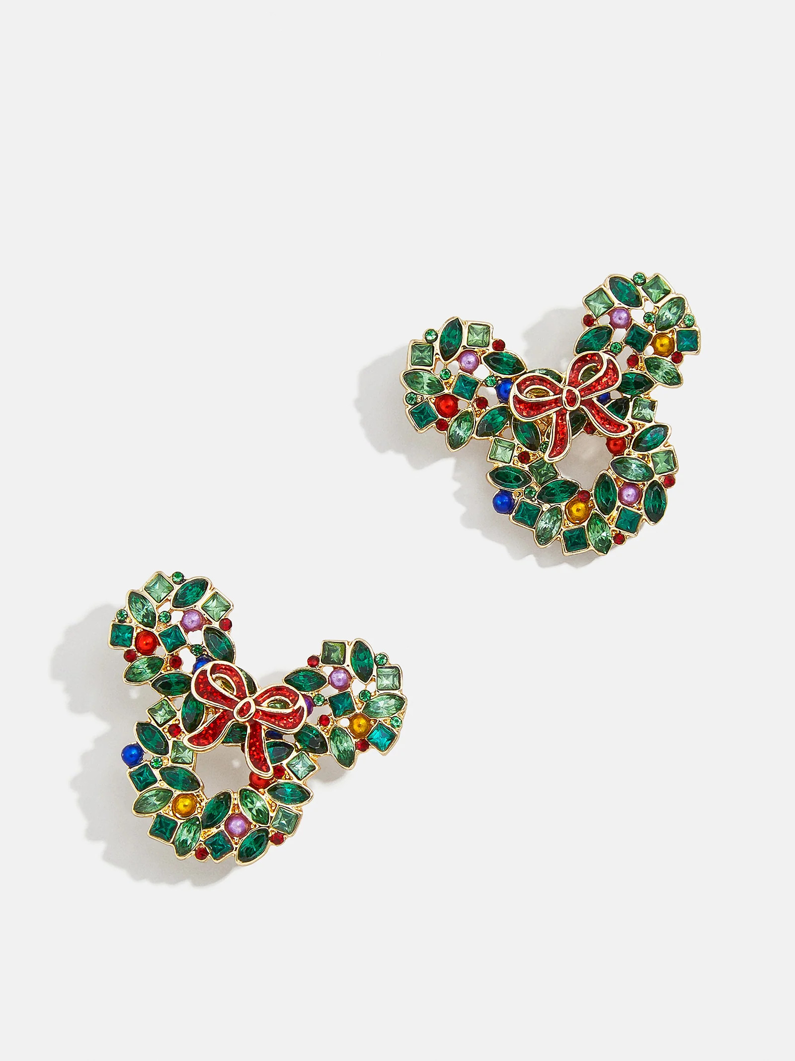 Mickey Mouse Disney Welcome Wreath Earrings - Mickey Mouse Wreath Earrings | BaubleBar (US)