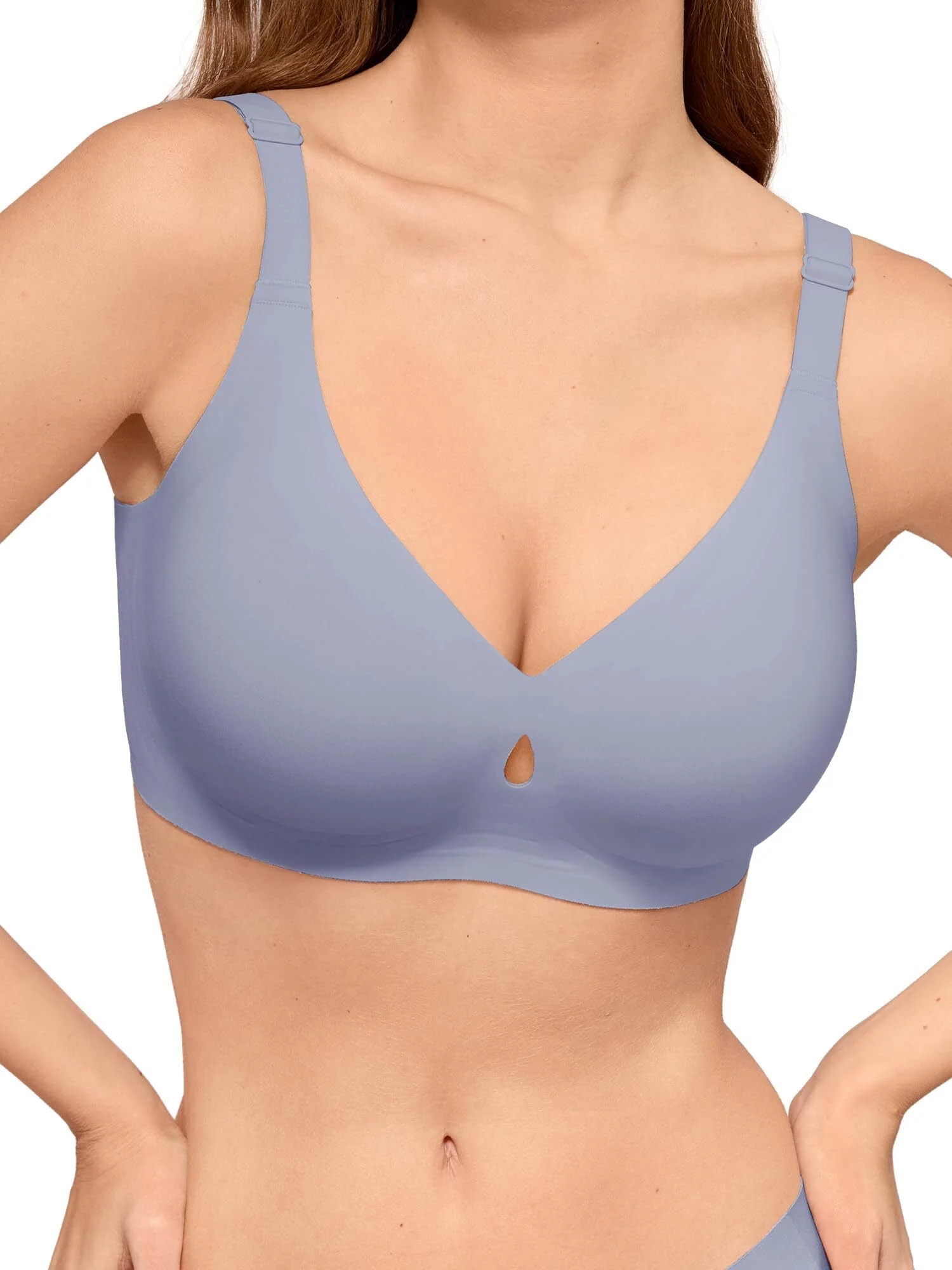 LUCKMEEY Wireless Bras for Women Seamless Full Coverage Push up Everyday Bra Plus Size | Walmart (US)