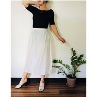 White Silk Skirt White Midi Long High Waisted Bridal Minimalist Maxi Brid | Etsy (US)