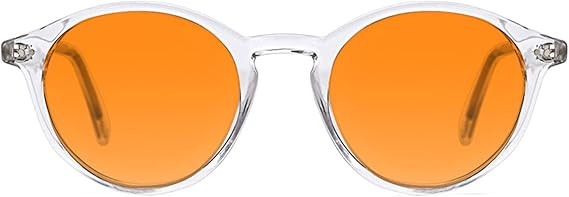 TIJN Blue Light Blocking Glasses Men Women,Vintage Round Frame Eyeglasses | Flexible TR90 with Re... | Amazon (US)
