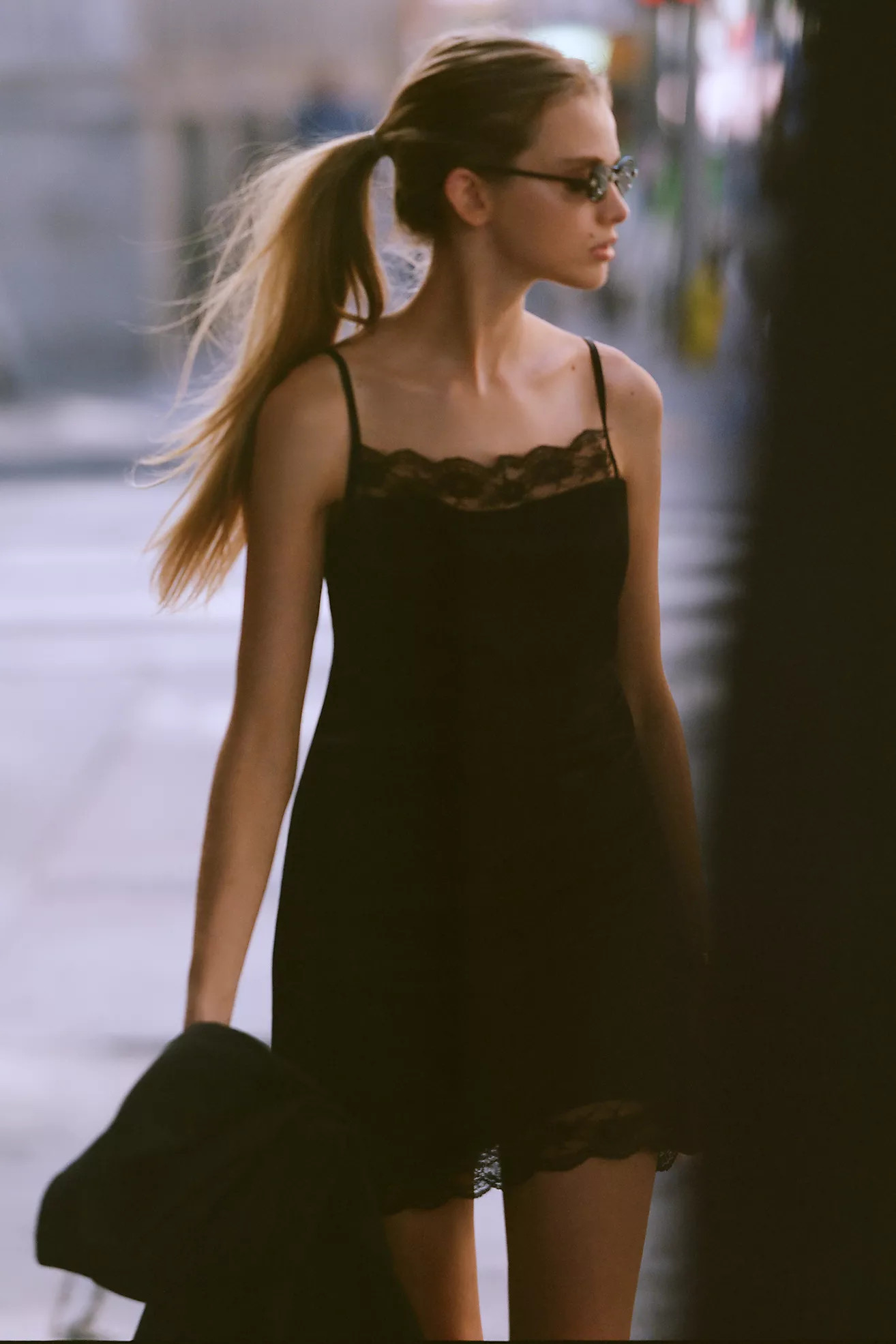 By Anthropologie Square-Neck Lace Mini Dress | Anthropologie (US)