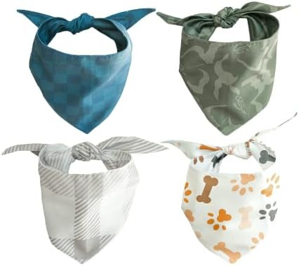 Call The Pawparazzi Dog Bandanas - 4 Pack - Summer Collection - Adjustable Fit | Small, Medium & ... | Amazon (US)