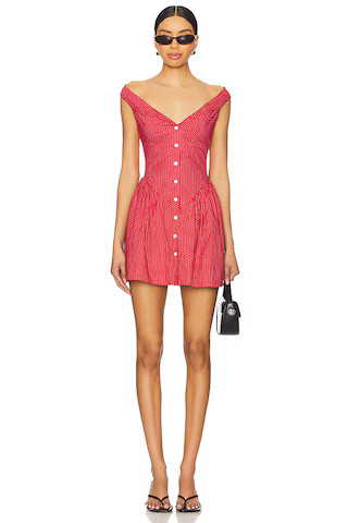 Petal Short Slip Dress in Cherry | Revolve Clothing (Global)