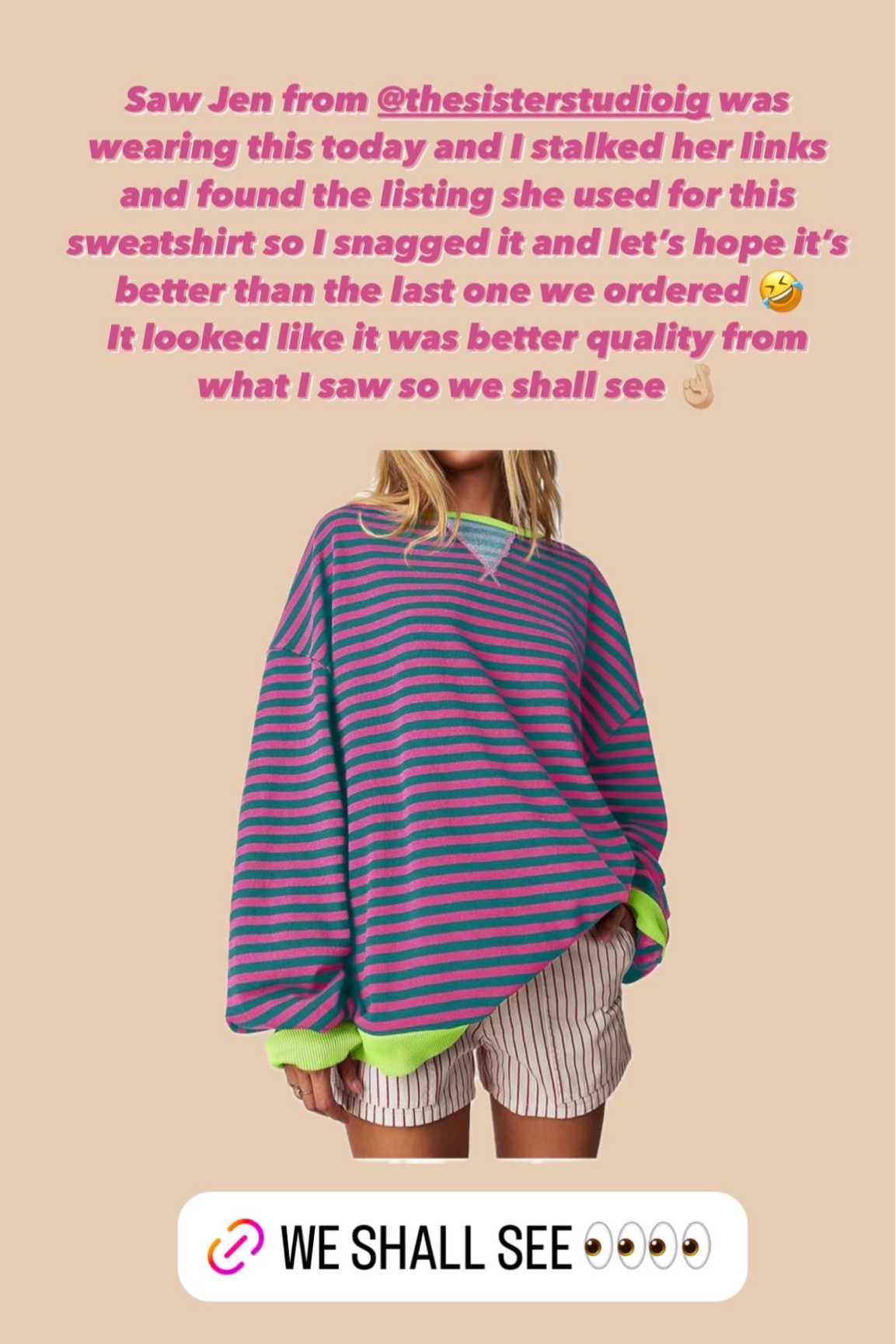 We shall see if this one is better quality 

#LTKstyletip #LTKfindsunder100 #LTKsalealert