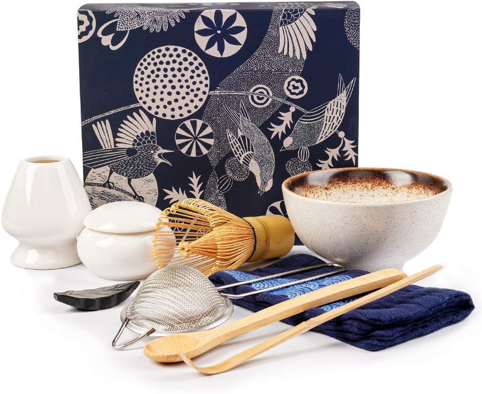 Matcha Set, Bamboo Matcha Whisk for Tea Authentic Matcha Kit for Matcha Tea, Traditional Matcha W... | Amazon (US)