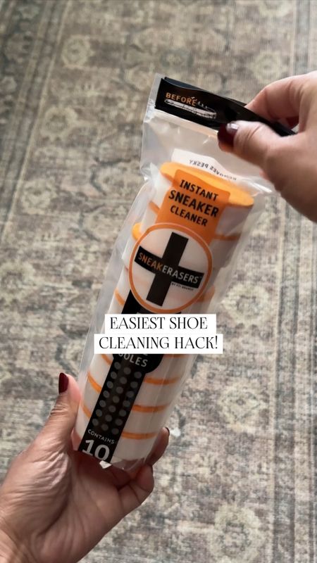 Where has this been all my life?! These are amazing! Works just like an eraser with only water! Love how one lasts me multiple shoes. 

Cleaning hack tennis shoes cleaner Amazon sneakers sneaker

#LTKfindsunder50 #LTKhome #LTKfitness