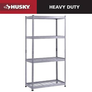 4-Tier Heavy Duty Steel Garage Storage Shelving Unit in Silver (36 in. W x 72 in. H x 18 in. D) | The Home Depot