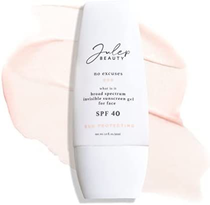Julep No Excuses SPF 40 Clear Facial Sunscreen Broad-Spectrum - Glow Face Moisturizer With Antiox... | Amazon (US)