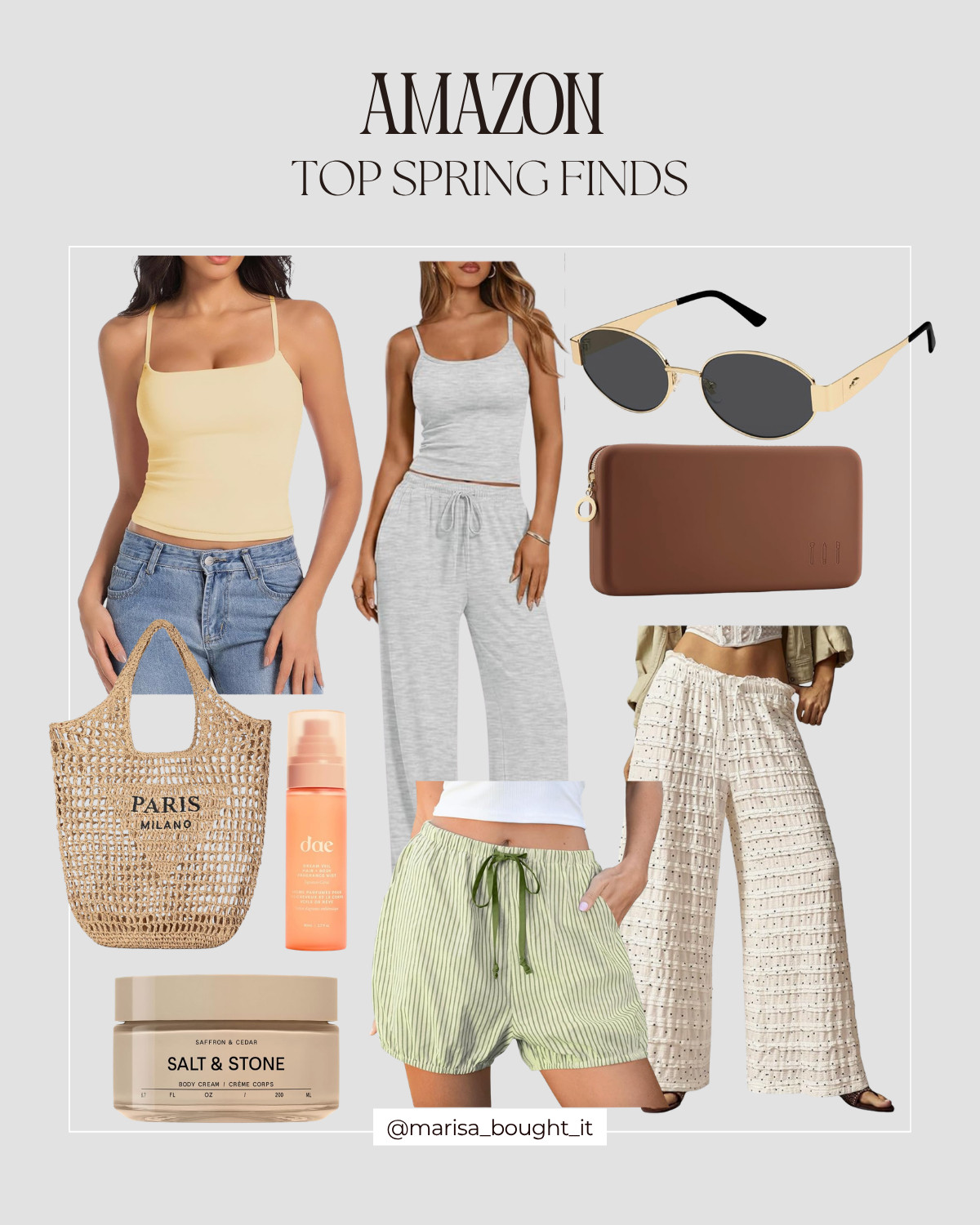 Exciting spring finds! Perfect lounge sets, fresh fragrances, and stylish sandals. Get ready for warm days!

Amazon top spring finds, Amazon spring must haves, spring lounge sets women, fresh spring fragrances, stylish spring sandals, Amazon fashion finds 2026, warm weather essentials, trendy spring outfits 

Save this pin for outfit inspo & tap to shop 🌷✨

I earn commissions from qualifying purchases.

#AmazonFinds #SpringMustHaves #LoungeSets #SpringFragrance #SpringSandals #WarmWeatherStyle #OOTD #StyleInspo
 

 #LTKootd #LTKSeasonal