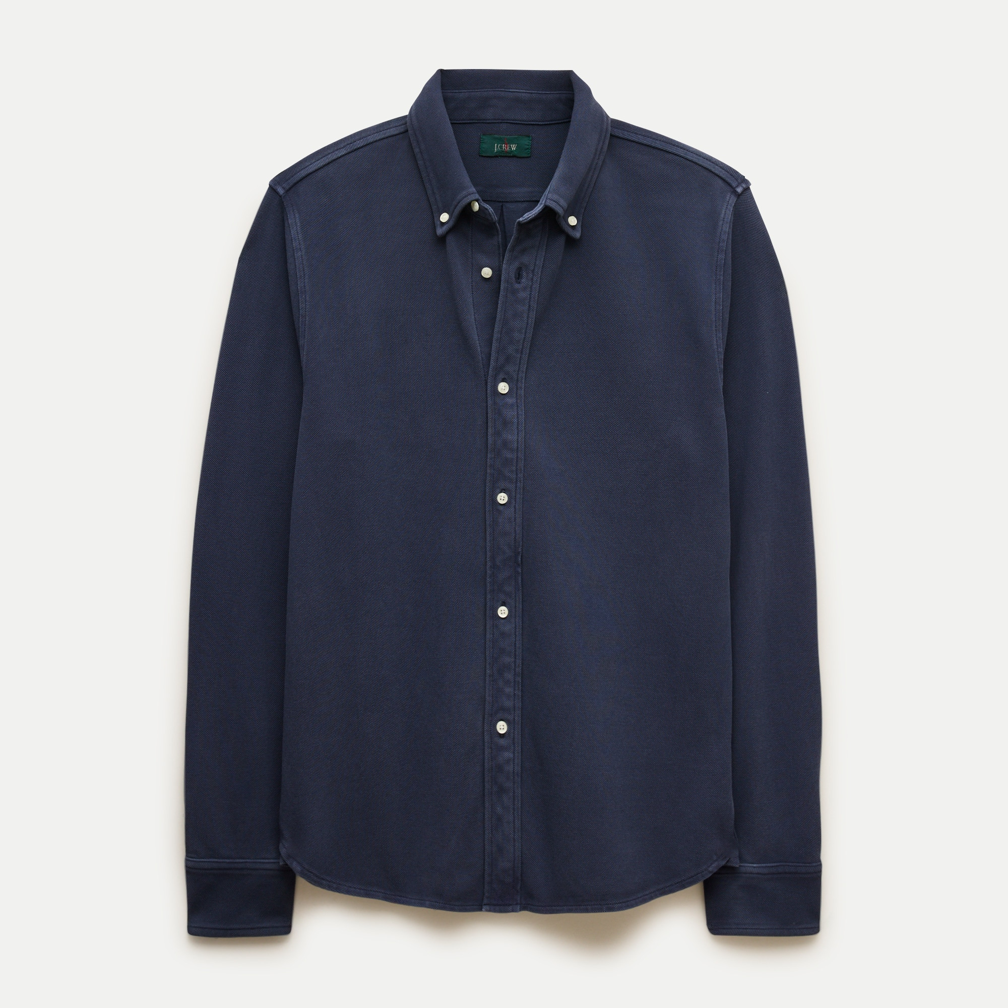 Washed piqué button-down shirt | J. Crew US