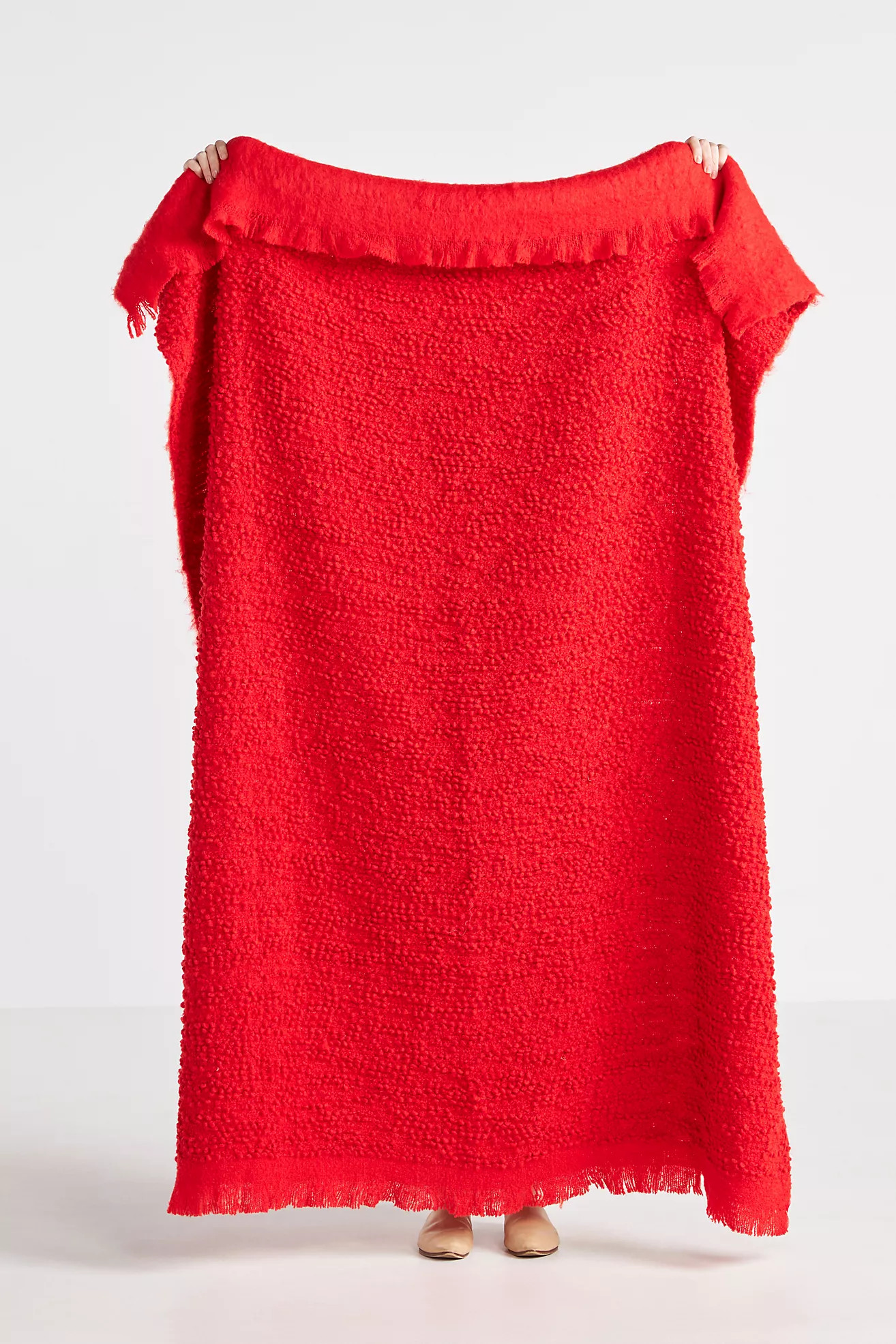 Cloudy Bouclé Throw Blanket | Anthropologie (US)