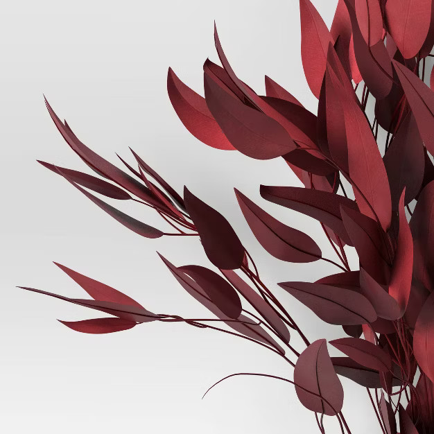 Eucalyptus Willow Foliage Dried Bundle Red - Threshold™ | Target