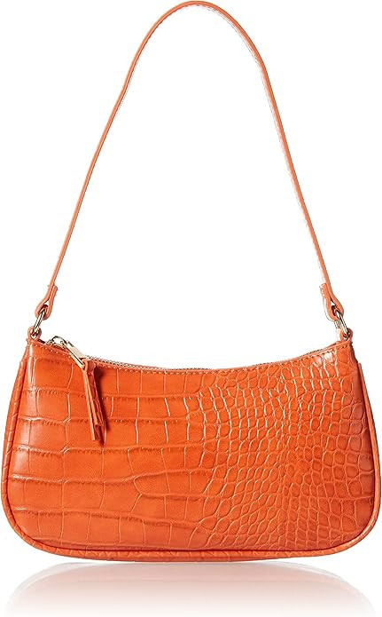 The Drop Women's Melanie Small Shoulder Bag, Fire Orange, One Size | Amazon (US)