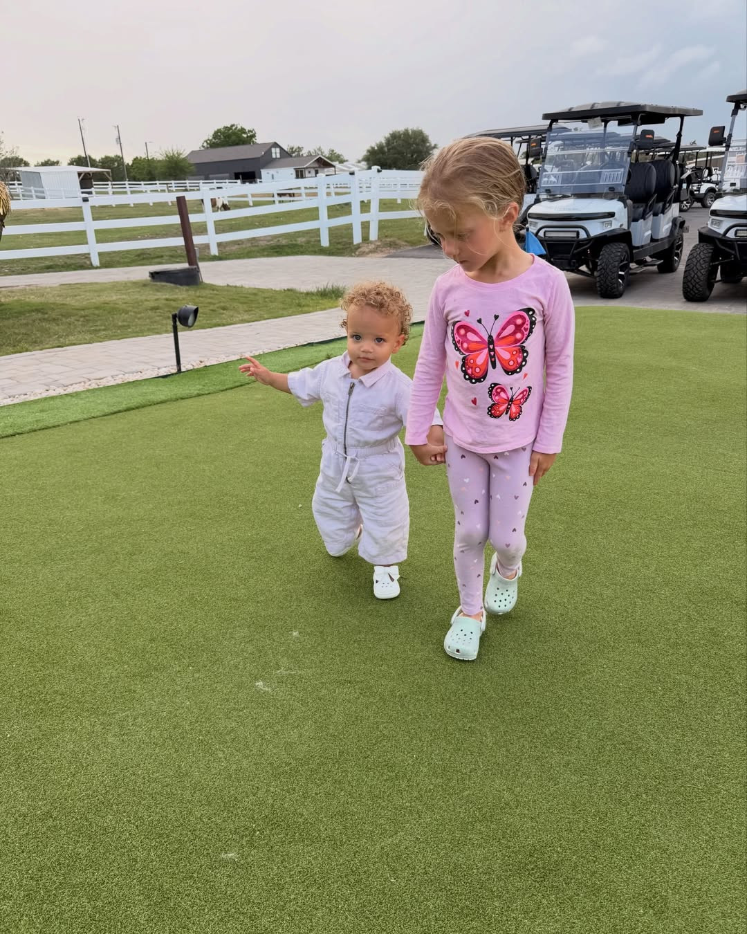 Golden’s pink jumpsuit is from @gapstyle and unfortunately sold out! Linking Sterling’s outfit. 🦋💕

#LTKootd #LTKKids #LTKSeasonal