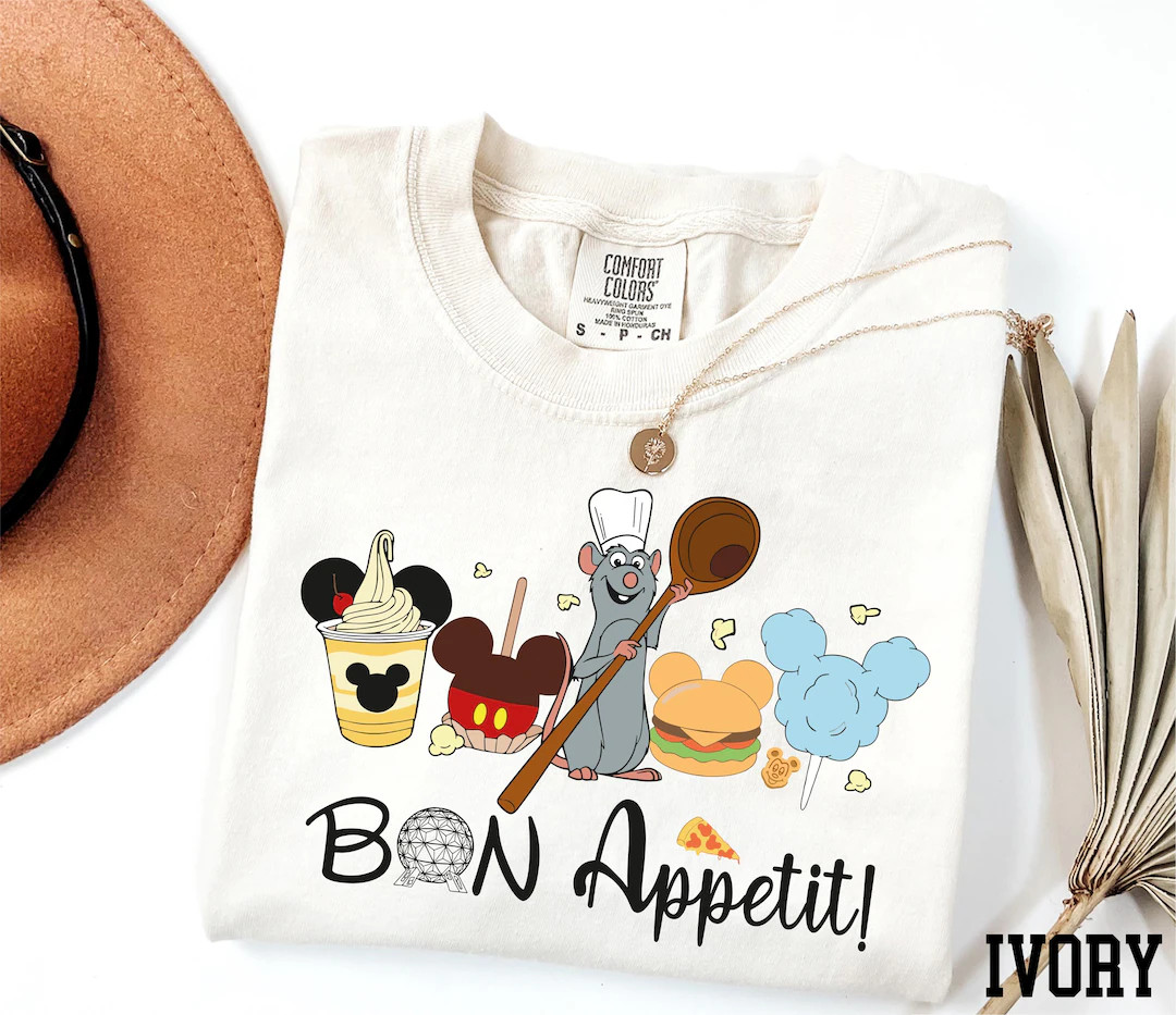 Comfort Colors® Remy Bon Appetit Shirt, Disney Ratatouille Shirt, Epcot Shirt, Disney Snacks Shi... | Etsy (US)