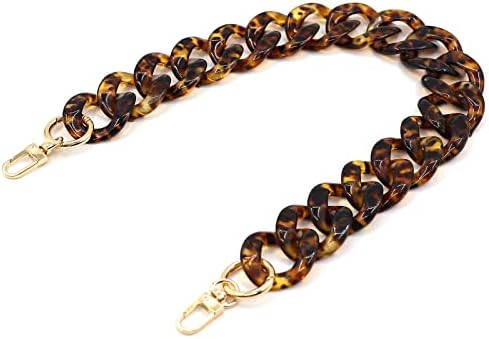 AUMEY Handbag Chain Straps Acrylic Purse Chain Strap Fashionable Replacement Purse Clutches Handl... | Amazon (US)