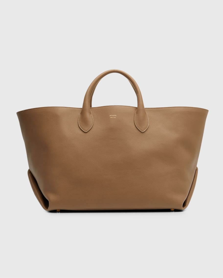 Khaite Amelia Envelope Pleat Medium Tote Bag | Neiman Marcus