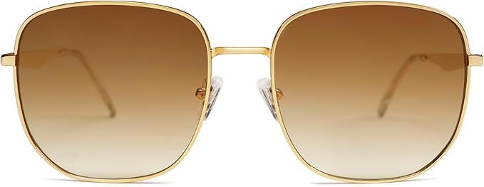 SOJOS Trendy Square Sunglasses for Women Men Retro Metal Frame Sun Glasses Classic Shades UV Prot... | Amazon (US)
