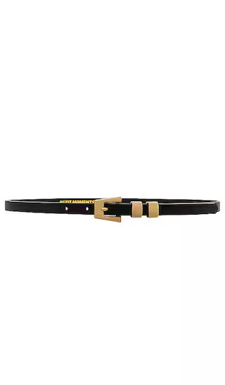 Modern Slim Belt in Black & Gold | Revolve Clothing (Global)