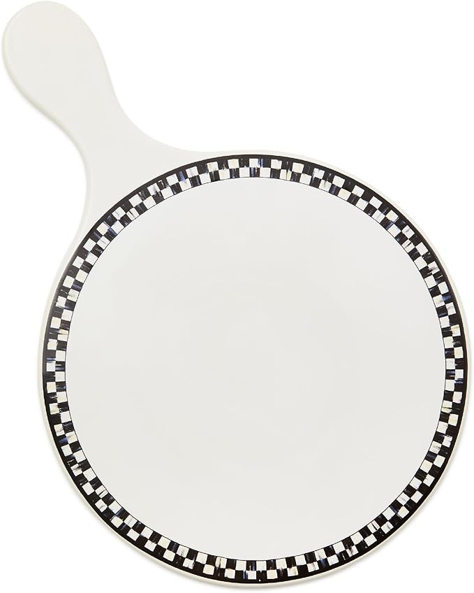 MACKENZIE-CHILDS Everyday Cheese Board, Dishwasher-Safe Round Charcuterie Board, Black-and-White ... | Amazon (US)