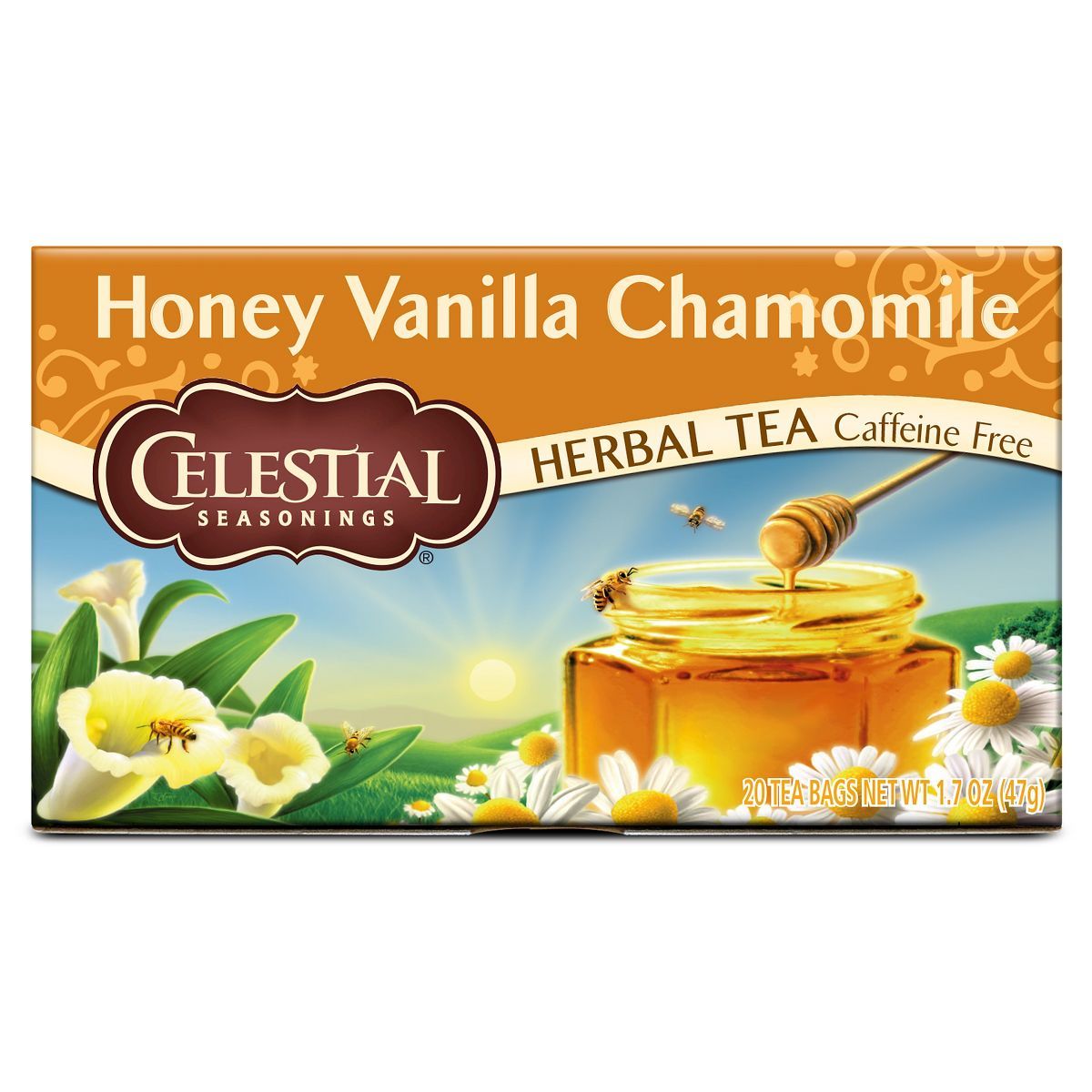 Celestial Seasonings Honey Vanilla Chamomile Caffeine-Free Herbal Tea - 20ct | Target