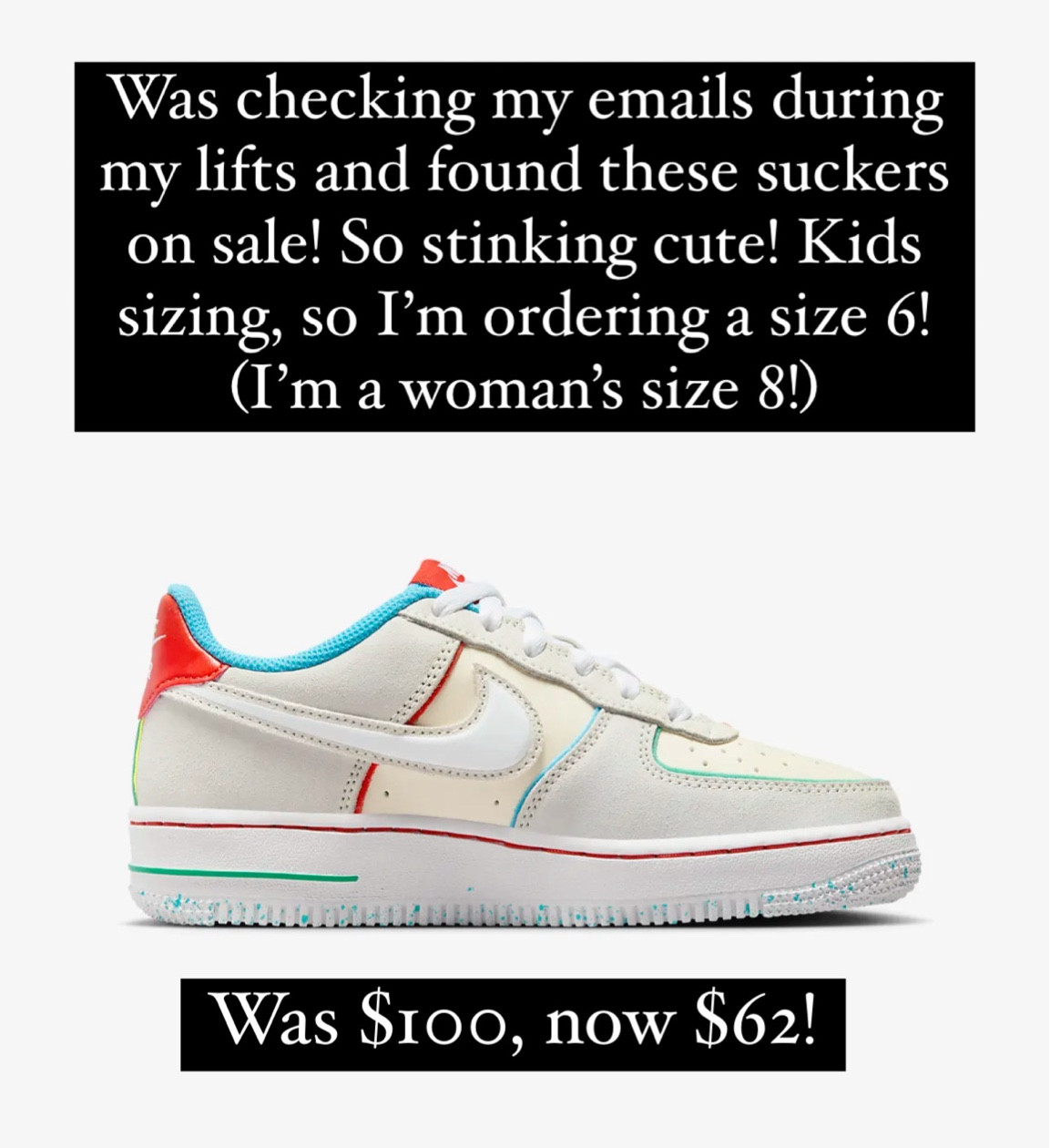 Nike’s on sale! 

#LTKshoecrush #LTKsalealert #LTKfindsunder100