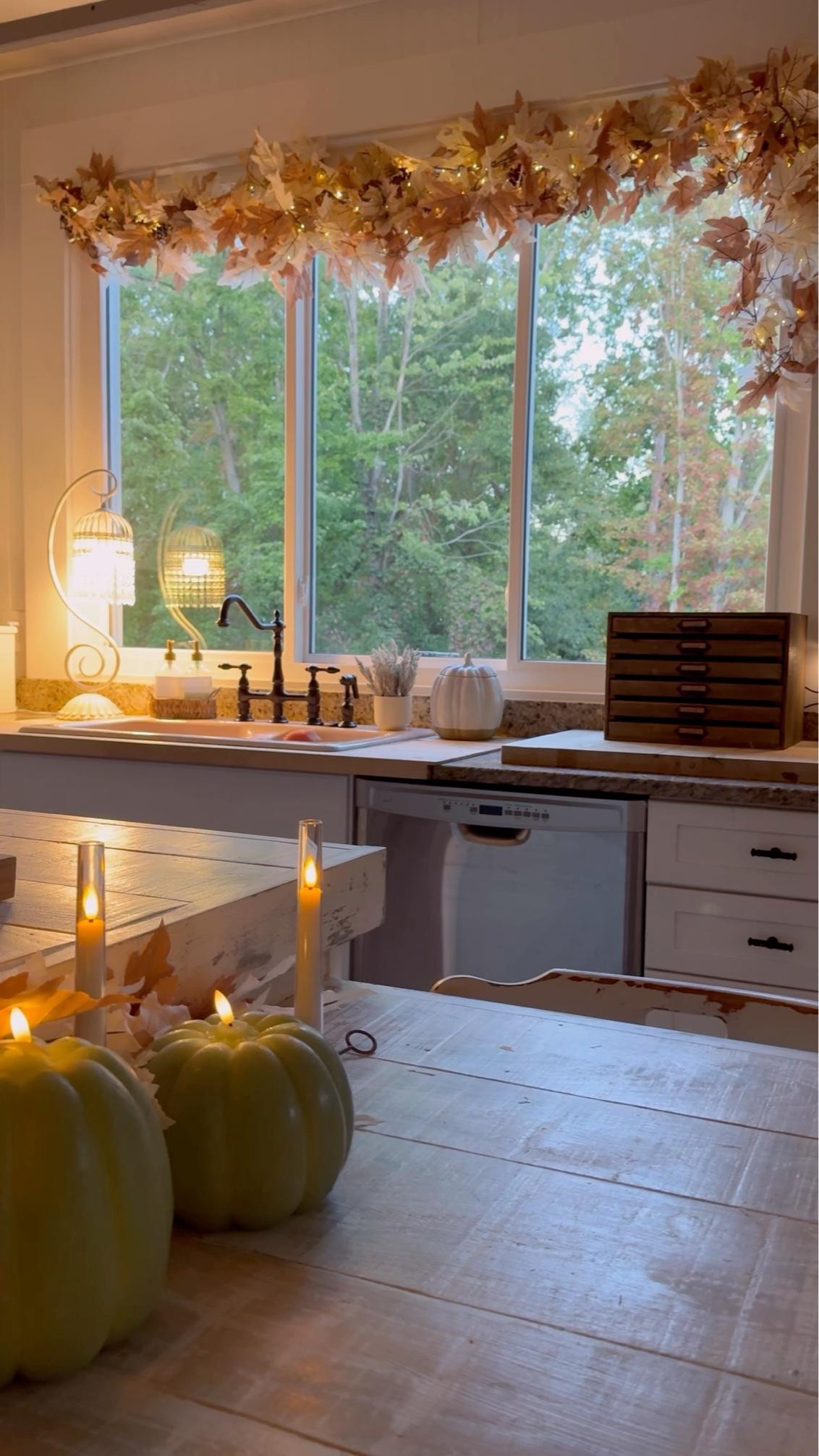 Shower curtain window diy! This is the best fall garland! 

#LTKHome #LTKSeasonal #LTKStyleTip