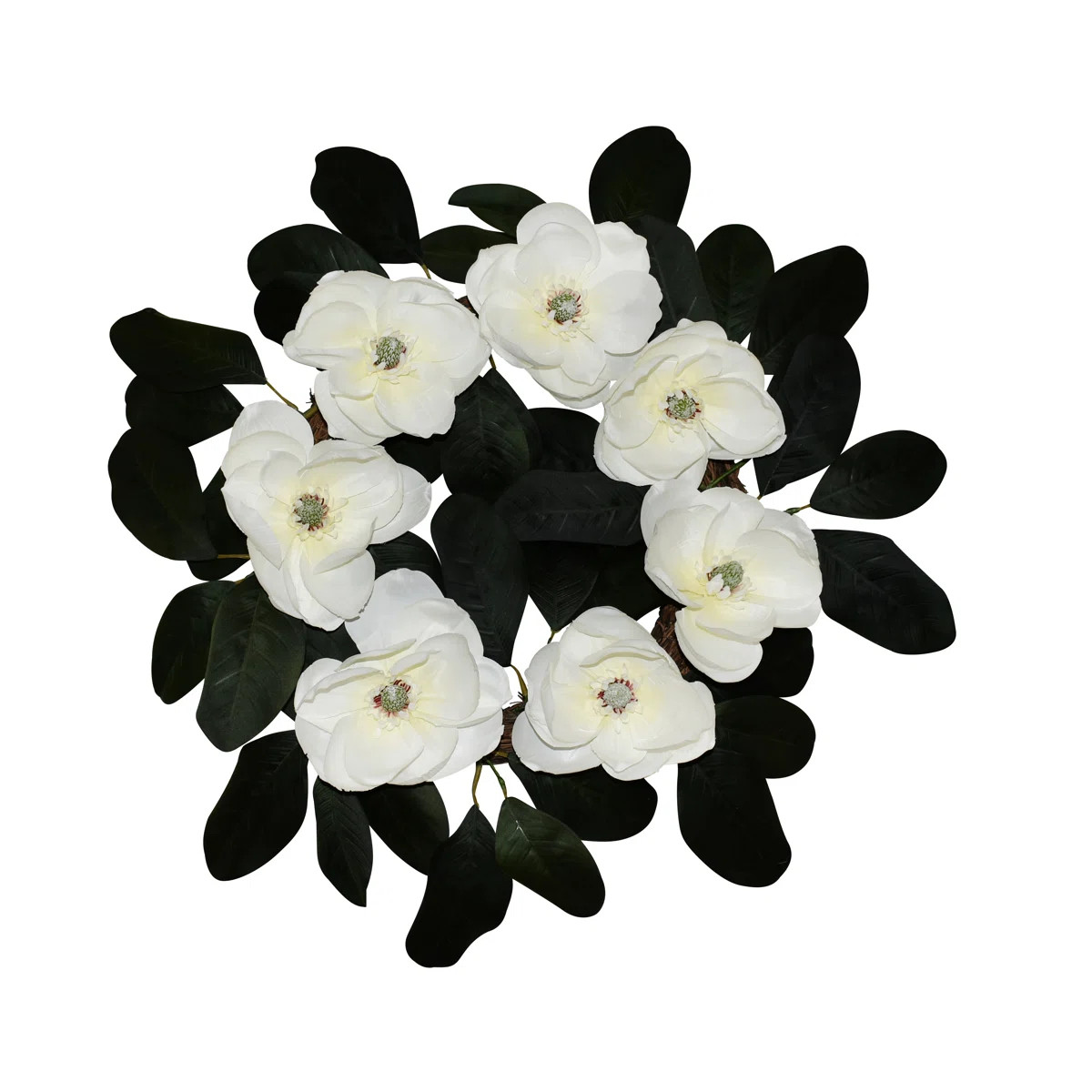 24" Cream Magnolia Wreath | Wayfair North America