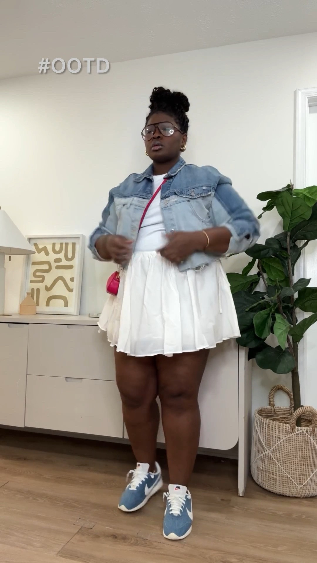 Some outfits don't need overthinking. A white mini skirt, cropped denim jacket, and denim sneakers create an easy look that feels cute, comfortable, and ready for anything. Bonus, these DSW sneakers are part of the Celebration Sale, so you can save an extra $20 today. white mini skirt outfit, denim sneakers outfit, casual summer outfit, summer OOTD, DSW sneaker sale, denim jacket outfit, cute everyday outfit, brunch outfit, weekend style, casual fashion

#LTKootd #LTKSaleAlert #LTKSeasonal