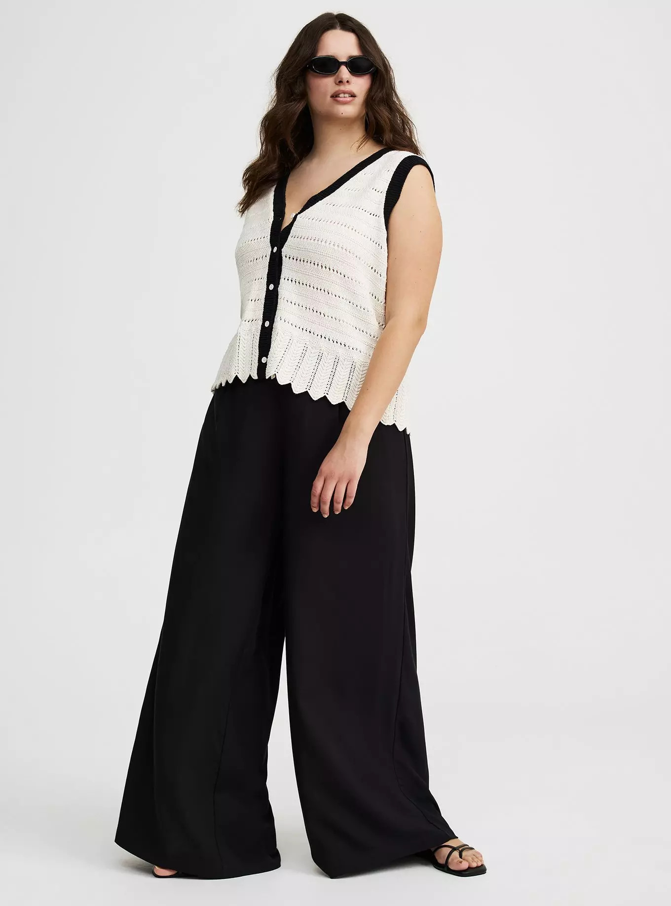 Pull On Wide Leg Washable Challis Pant | Torrid (US & Canada)