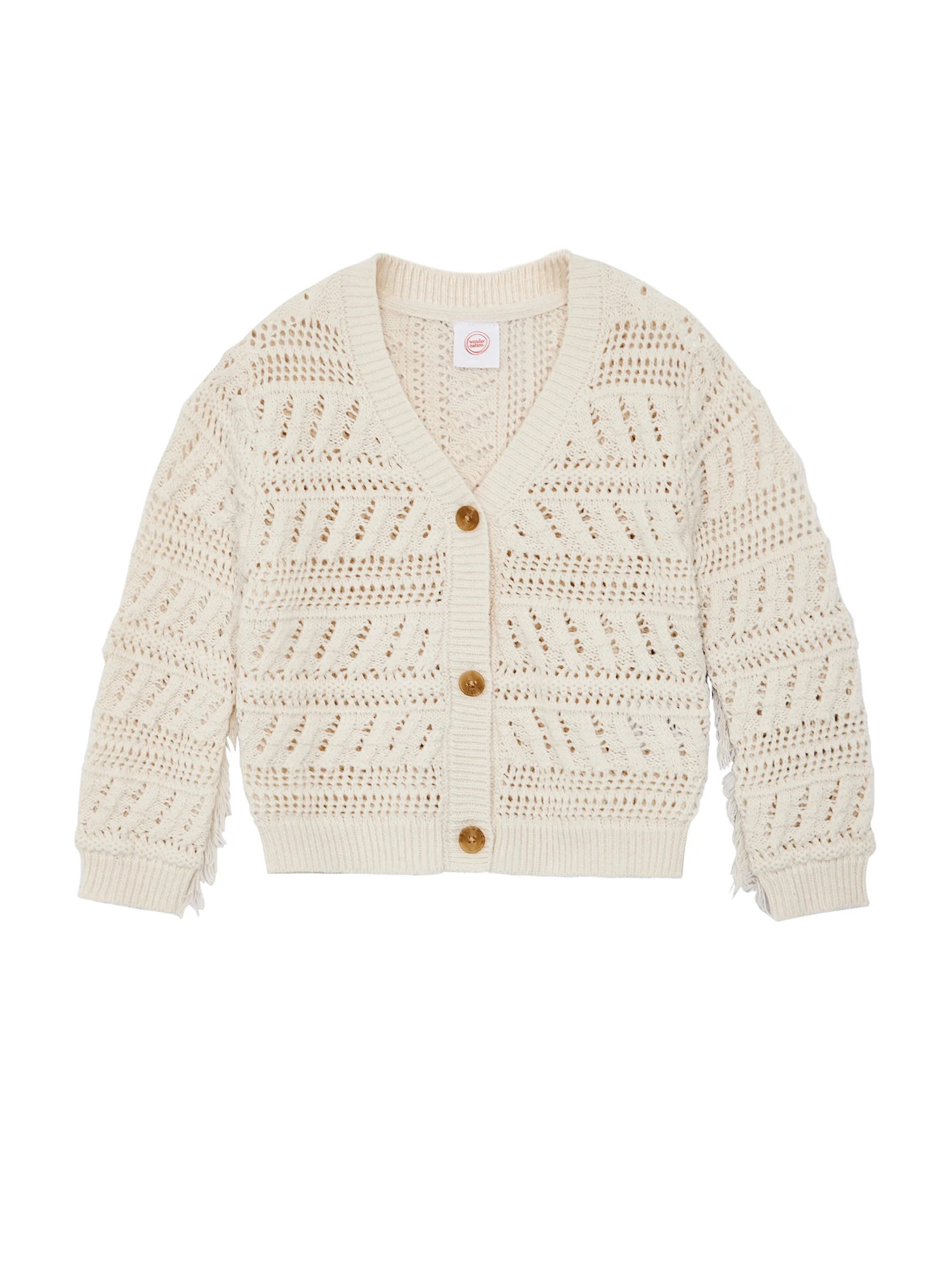 Wonder Nation Toddler Girl Layering Sweater, Sizes 12M-5T | Walmart (US)