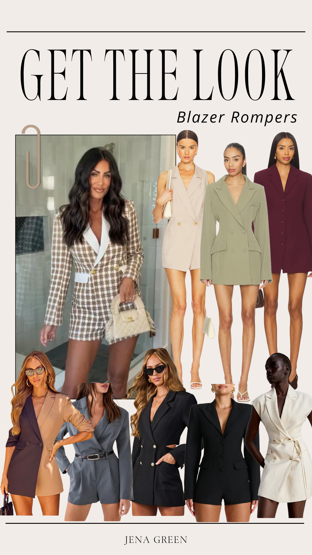 Get the Look Blazer rompers | Blazer Romper 

 #LTKootd #LTKSeasonal