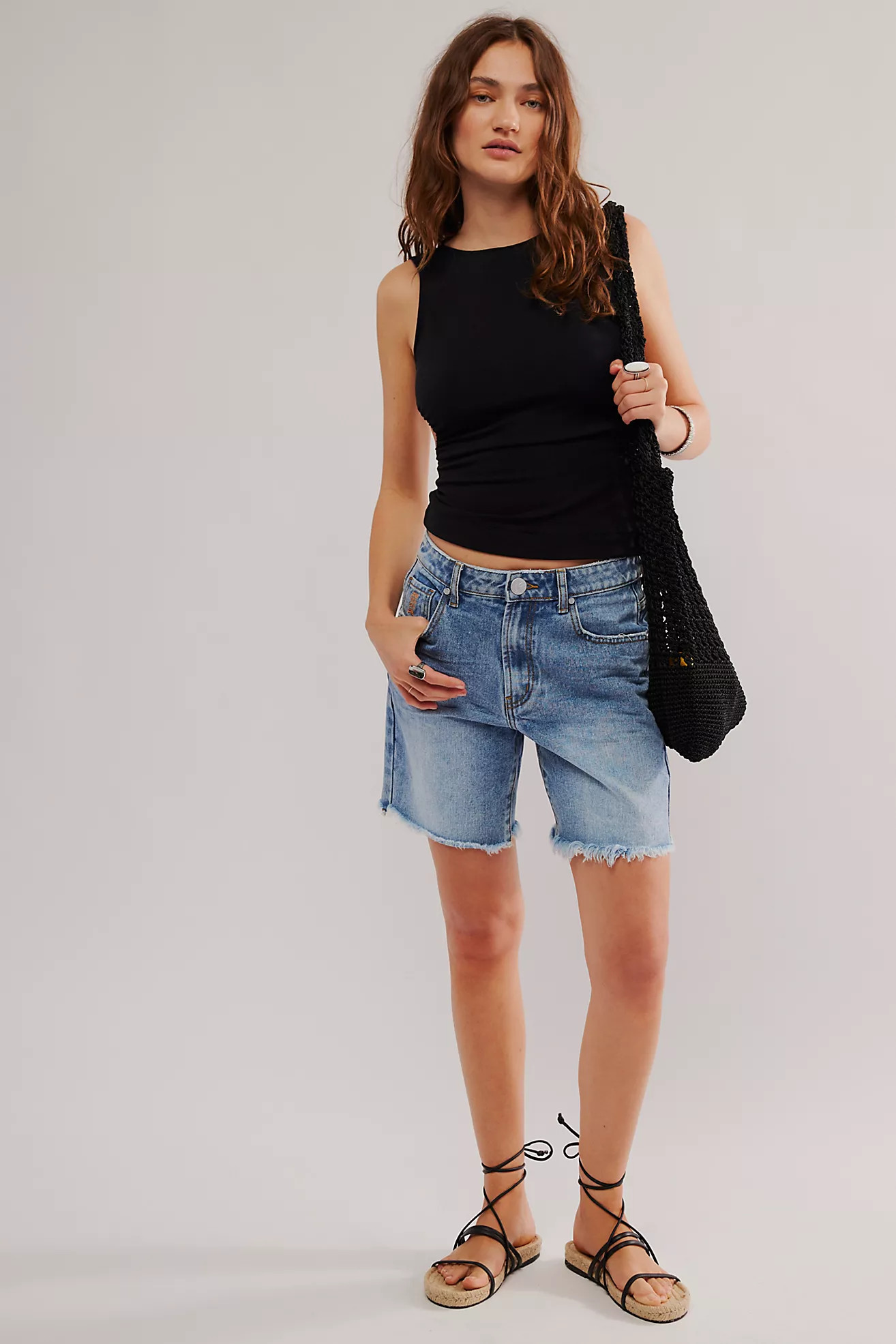 OneTeaspoon Jackson Mid-Waist Shorts | Free People (Global - UK&FR Excluded)