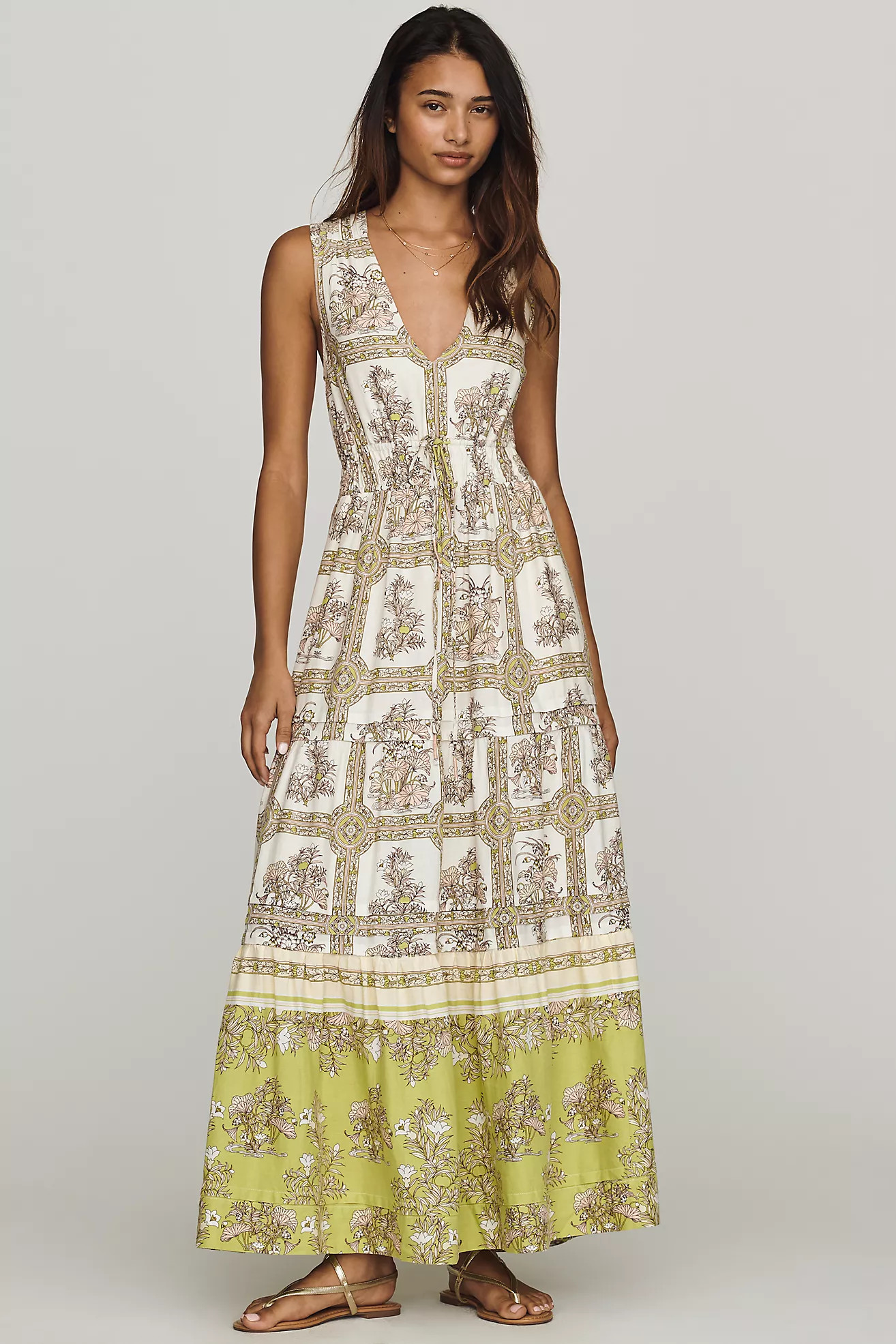 Somerset Linen Sleeveless Maxi Dress | Anthropologie (US)