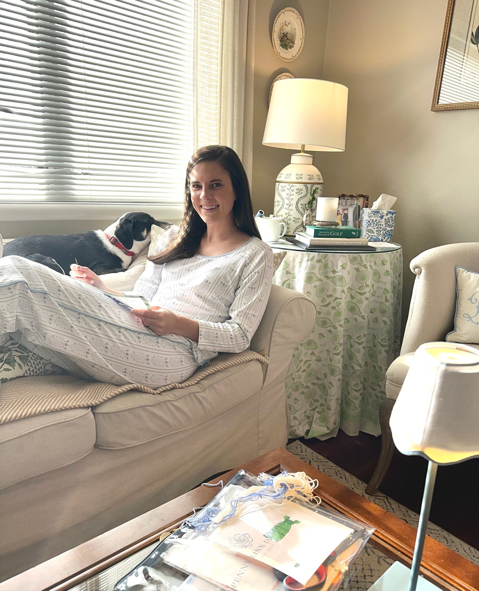 One of us is taking the idea of a winter slumberland more seriously than the other…Either way this new LAKE pajamas print is the only type of winter blues I’m interested in having. The perfect blue and green color combination to match my living room and encourage slowing down this season to enjoy indoor hobbies without sacrificing comfort or style! 

This is a big claim, but this print may just be my new favorite from the brand! I dozed up to a medium in this pair for extra comfort. If you’re late to the gift shopping game you have until the 18th to get this set under the tree!! 

#LTKGiftGuide #LTKHoliday