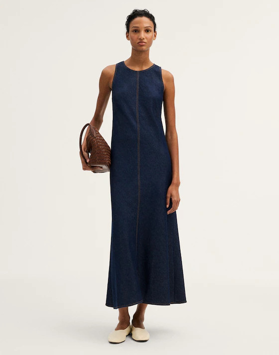 The Elena Midi Dress in Airy Denim | Madewell